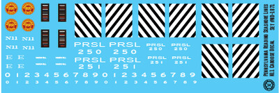 N Scale - PRSL N-11 Transfer Caboose Decals
