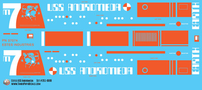 Estes USS Andromeda Orange Decals