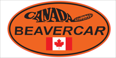 Beavercar Oval Logo Orange Vinyl