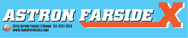 Astron Farside X Orange Decal Set