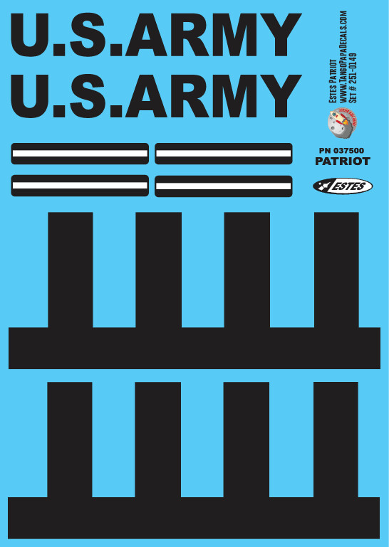 Estes Patriot Decals