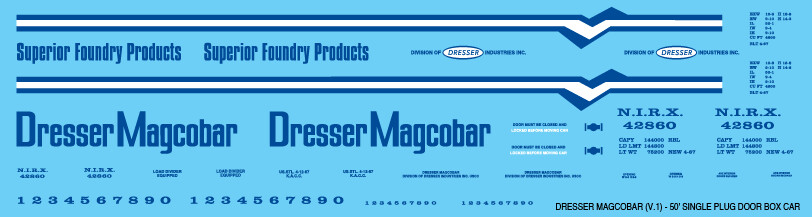 Dresser Magcobar 50ft single box car 1