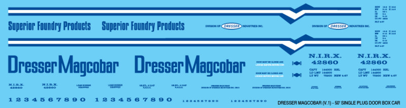 Dresser Magcobar 50ft single box car 1