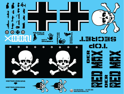 Estes Der Red Max Decals (1977)