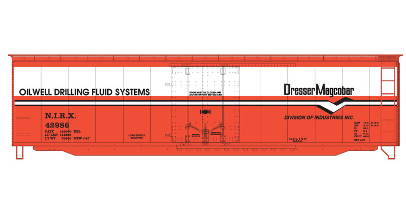 Dresser Magcobar 50ft Single Box Car 2 Decals