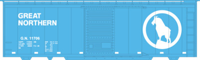 Great Northern Big Sky Blue 40' Box Car