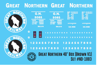 Great Northern 40&#39; Box Car Brown (V.1)