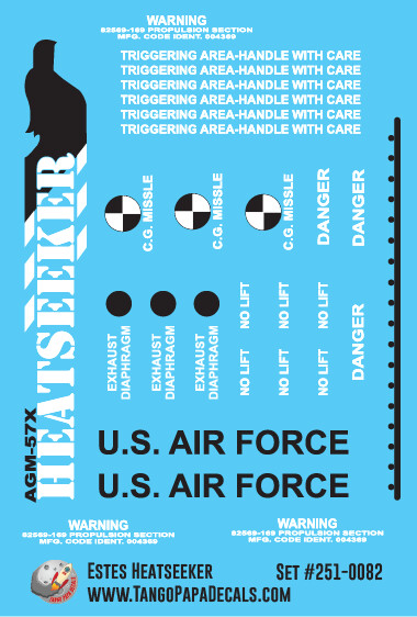 Estes Heatseeker Decals