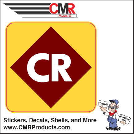 Vinyl Sticker - Conrail ex EL Patchout Logo