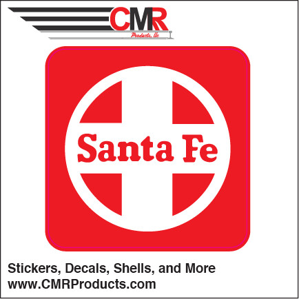 Vinyl Sticker - Santa Fe Shield Red White