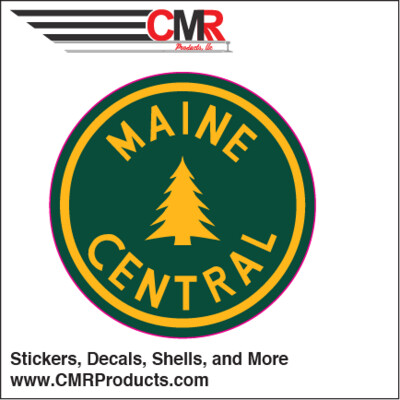 Vinyl Sticker - Maine Central Green Tree
