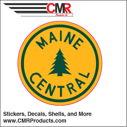 Vinyl Sticker - Maine Central Yellow Tree Logo
