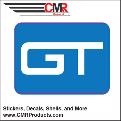 Vinyl Sticker - Grand Trunk Blue White Logo