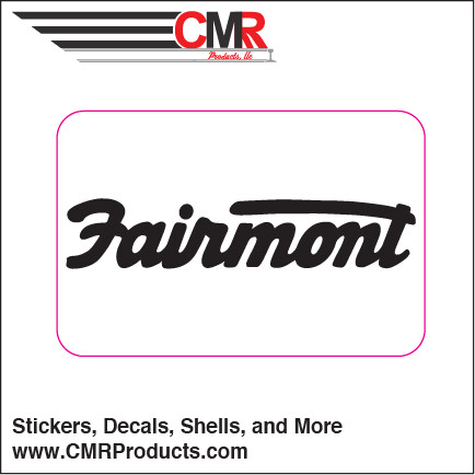 Vinyl Sticker - Fairmont White Black Logo