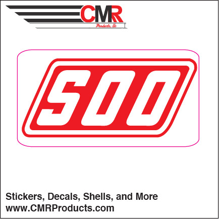 Vinyl Sticker - Soo Lines White Red Logo