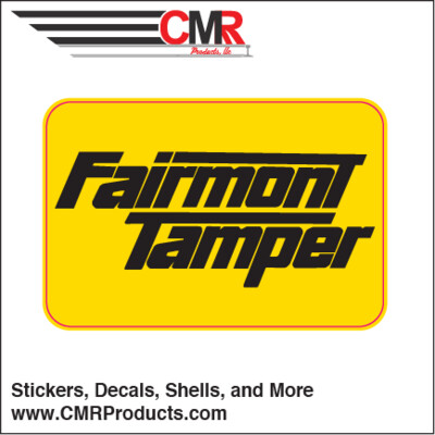 Vinyl Sticker - Fairmont Tamper Yellow Black Logo