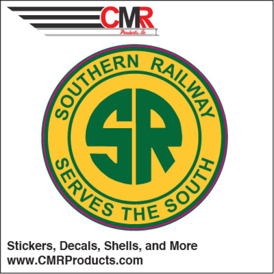 Vinyl Sticker - Southern Railway Yellow Logo