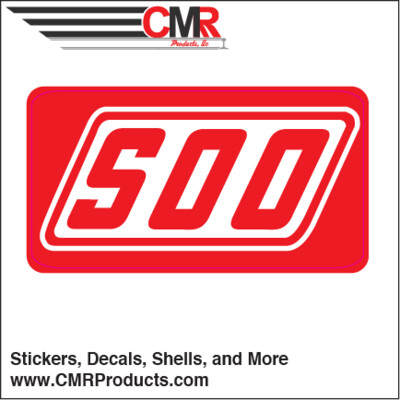 Vinyl Sticker - Soo Lines Red White Logo