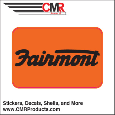 Vinyl Sticker - Fairmont Orange Black Logo