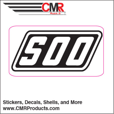 Vinyl Sticker - Soo Lines White Black Logo