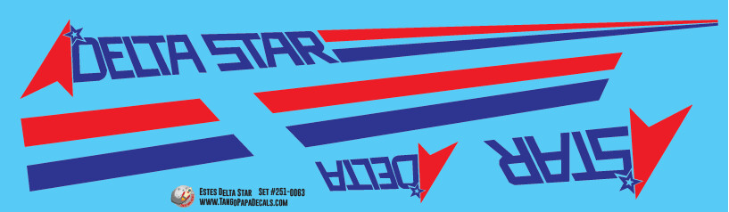 Estes Delta Star Decals