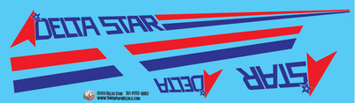 Estes Delta Star Decals