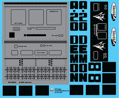 Estes Demon Decals