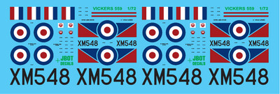 JBOT Decals - Vickers 559 1/72 Scale