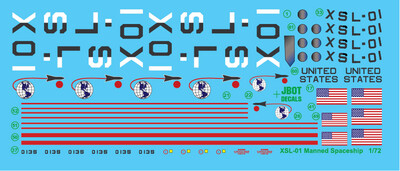 JBOT Decals - XSL-01 Manned Spaceship 1/72