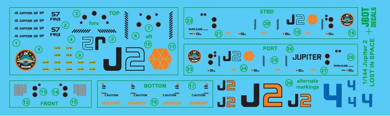JBOT Decals - Jupiter 2 1:144
