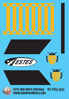 Estes Mini Brute Screamer Decals