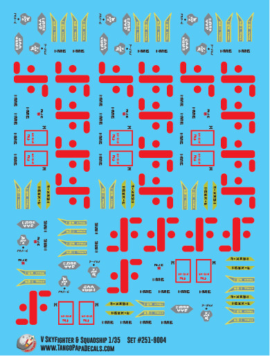V Skyfighter &amp; Squadship Decal 1-35 Scale