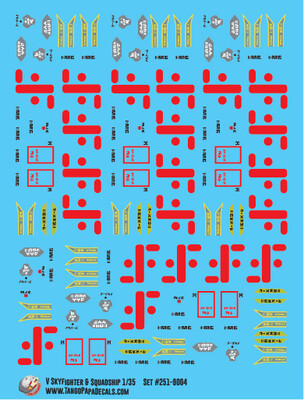 V Skyfighter &amp; Squadship Decal 1-35 Scale