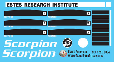 Estes Scorpion Decals