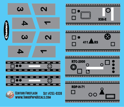 Centuri Fireflash Rocket Decals