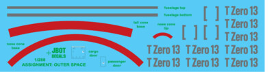JBOT Decals - T Zero 13 1:288 Decal
