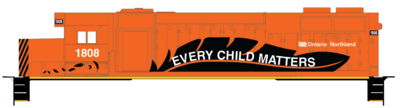 Ontario Northern Locomotive Every Child Matters Decal