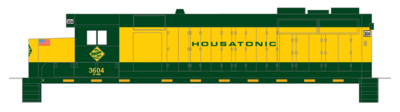 O Scale (1:48) - Housatonic GP35 Locomotive Decals