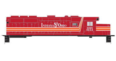 Indiana Ohio GP40 Locomotive Red Scheme Decals