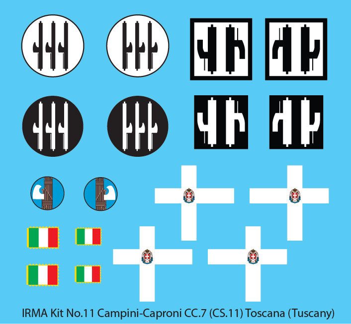 IRMA - Kit 11 - Campini-Caproni CC.7 (CS.11) Toscana (Tuscany)