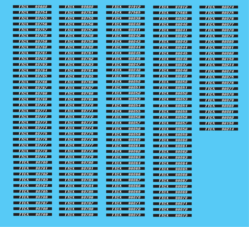 HO Scale - TTX 60ft Pullman Standard Flat Car - TTCX Patch Outs