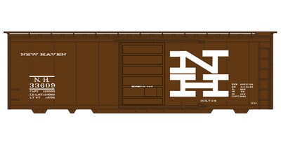 New Haven 40ft Box Car Large NH Logo Decals