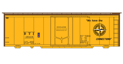 DTI 40ft Plug Door Box Black Lettering Decal set