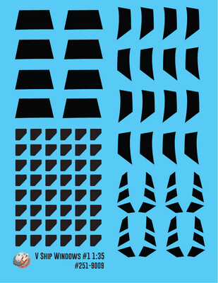 V Ship Windows #1 1:35 Decals