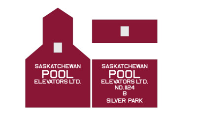 Grain Elevator - Saskatchewan Pool Silver Park Decals