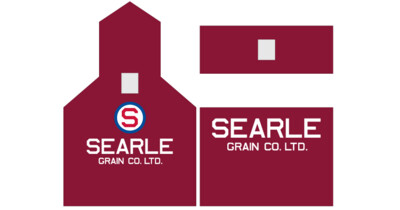 Grain Elevator - Searle White Letters V2 Decals
