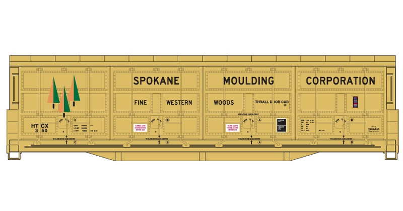 Spokane Moulding Corp All Door Box Car Decals