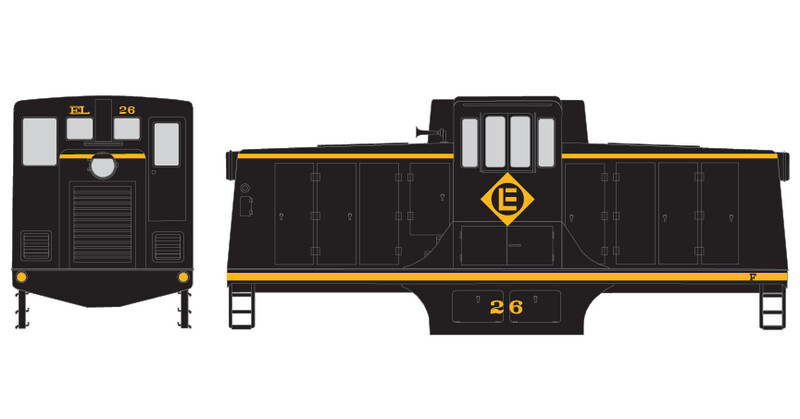 Erie Lackawanna ex Erie GE 44ton Locomotive Decals