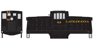 Delaware Lackawanna Western GE 44ton Locomotive Decals