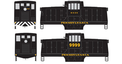 Pennsylvania Railroad GE 44t Locomotive Decals